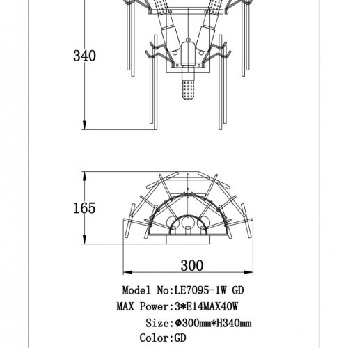 Бра Infini LE7095/1W GD