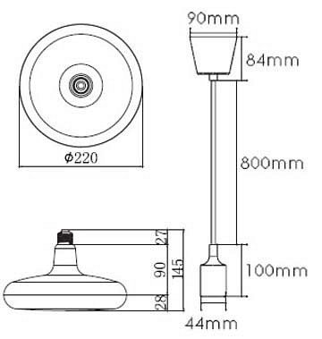 Подвесной светильник Horoz Electric Sembol HRZ00002174