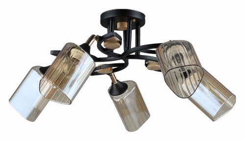 Потолочная люстра Arte Lamp Glamore A5076PL-5BK