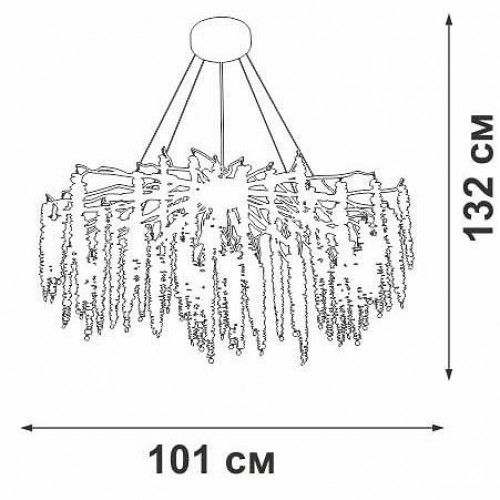 Подвесная люстра Vitaluce V28551-1/13S