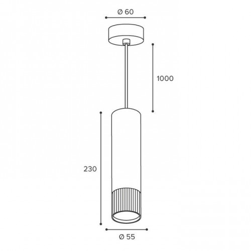 Подвесной светильник Wolta DUO WSL-GU10/P18BG-S