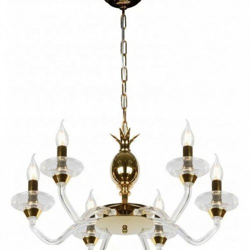 Подвесная люстра iLamp Flo YT2049-8 GD+Cear