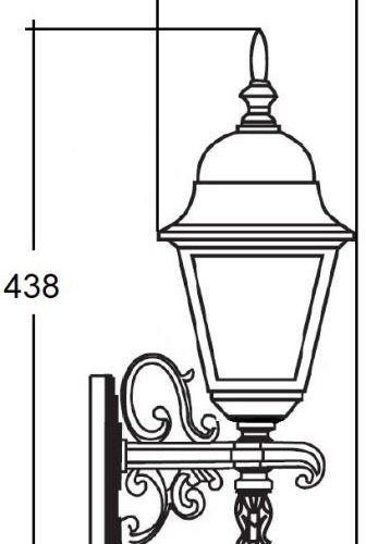 Настенный фонарь уличный Oasis Light QUADRO M 79901M/08 Bl