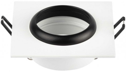 Светильник встраиваемый алюминиевый ЭРА KL110 WH/BK под лампу MR16 GU5.3 белый/черный матовый Б0061531