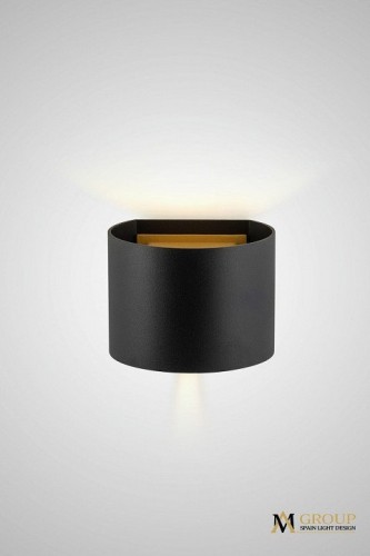 Накладной светильник AM-Group AM11 AM115-2X3W BK+GD