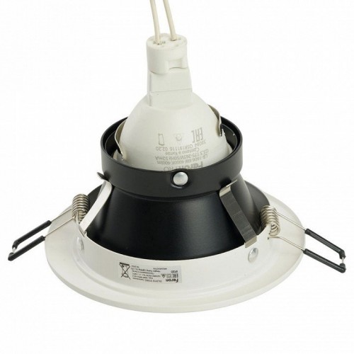 Светильник встраиваемый Feron DL3113 потолочный MR16 G5.3 белый + черный 51365