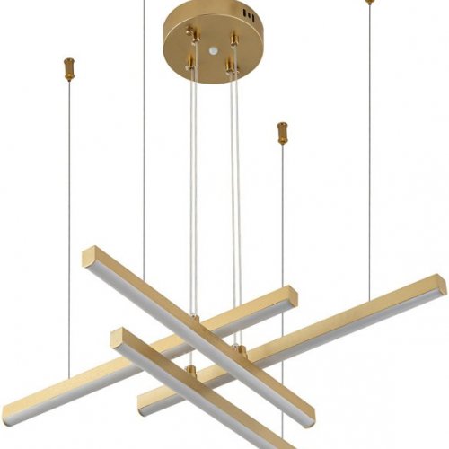 Подвесной светодиодный светильник Indigo Paralleli 14017/4P Gold V000086L