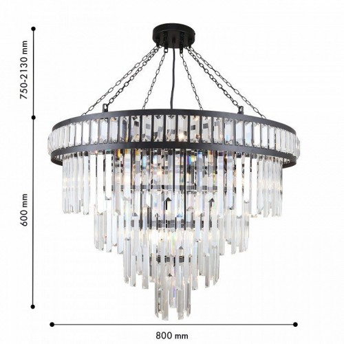 Подвесная люстра Favourite Preston 4731-19P