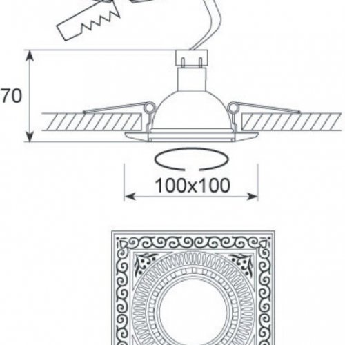 Точечный светильник Donolux SN1582 SN1583-French gold Точечный светильник Donolux SN1582 SN1583-French gold
