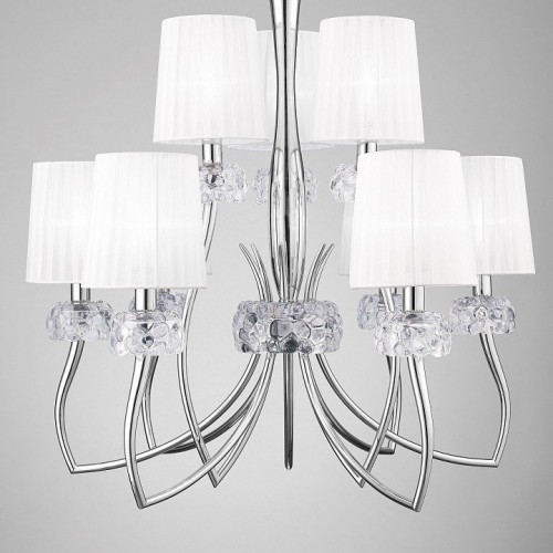 Подвесная люстра Mantra Loewe Chrome 4630