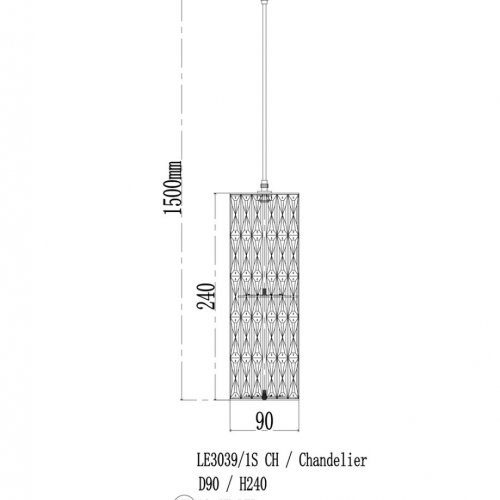 Подвесной светильник Alice LE3039/1S CH