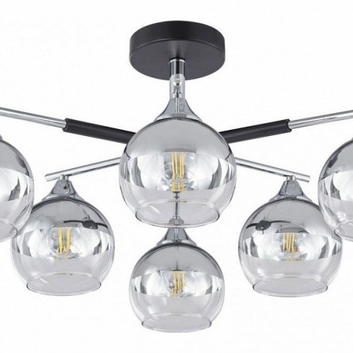 Потолочная люстра Napoli-9354 339354/6 CR+BK Потолочная люстра Napoli-9354 339354/6 CR+BK