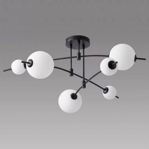 Потолочная люстра iLedex Epical 6827-6 BK+WH