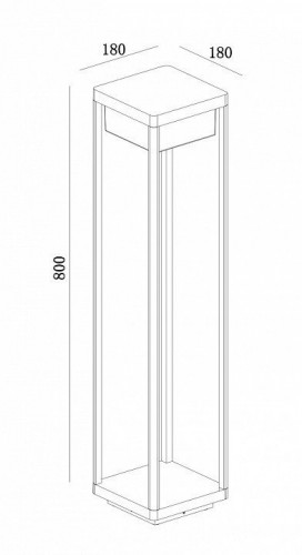 Ландшафтный светодиодный светильник Maytoni Baker Street O021FL-L10B3K