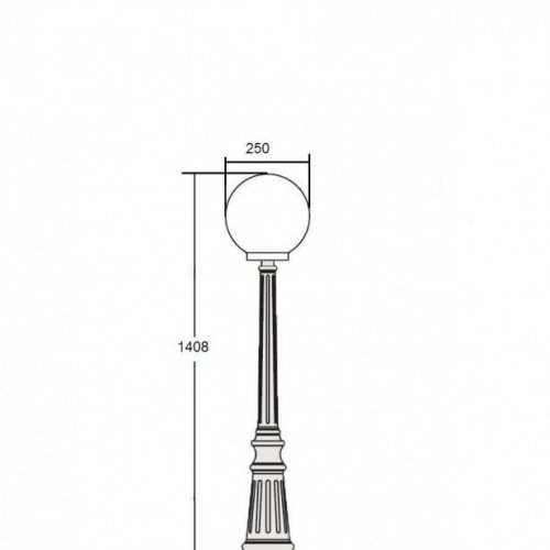 Наземный фонарь Oasis Light 88211S Bl