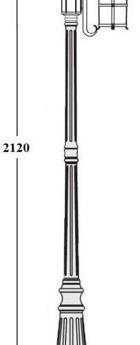 Наземный фонарь CAIOR 1 81509/18/PartA Bl