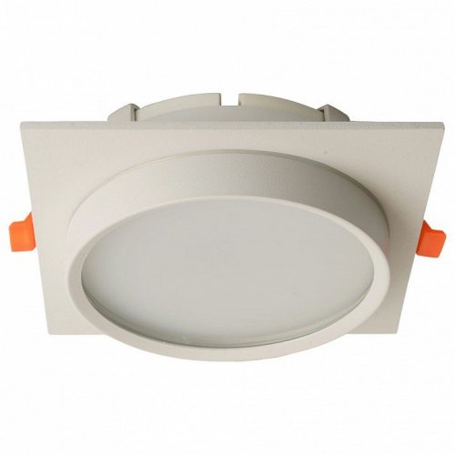 Светильник встраиваемый Feron DL705 потолочный GX70 белый квадрат IP44 51107