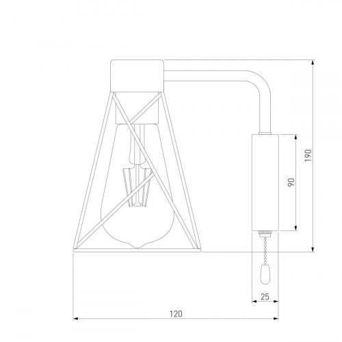 Бра Eurosvet Trappola 70107/1 черный