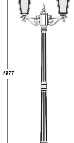 Наземный фонарь Oasis Light MUNICH 2S 79758SА Gb