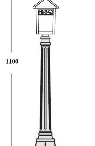 Наземный фонарь Oasis Light KRAKOV 2 87307 Gb
