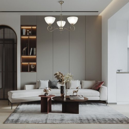 Подвесная люстра Amalfi-0656 330656/3 AB Подвесная люстра Amalfi-0656 330656/3 AB