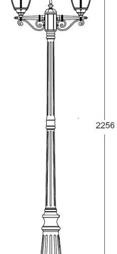 Наземный фонарь Oasis Light ARSENAL S 91209SA Bl