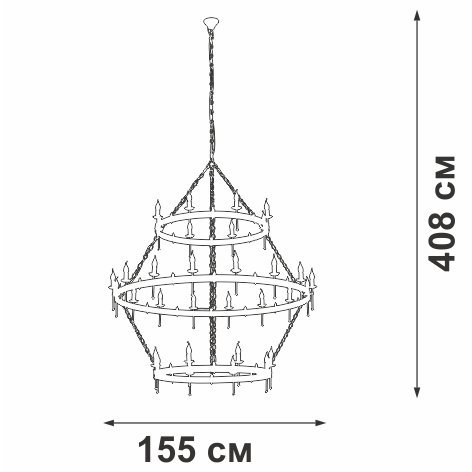 Подвесная люстра  V1872-7/16+8+8