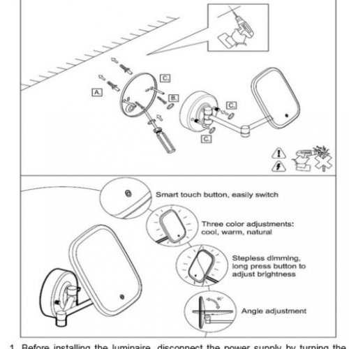 Зеркало с подсветкой Chianti OML-10401-04 Зеркало с подсветкой Chianti OML-10401-04