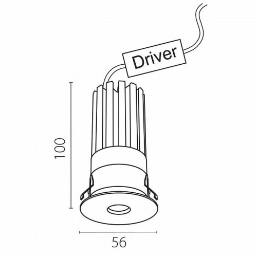 Точечный светильник Lightstar Spira Slim 074446