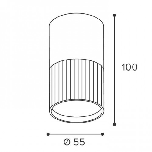 Накладной светильник Wolta DUO WSL-GU10/18WG-1