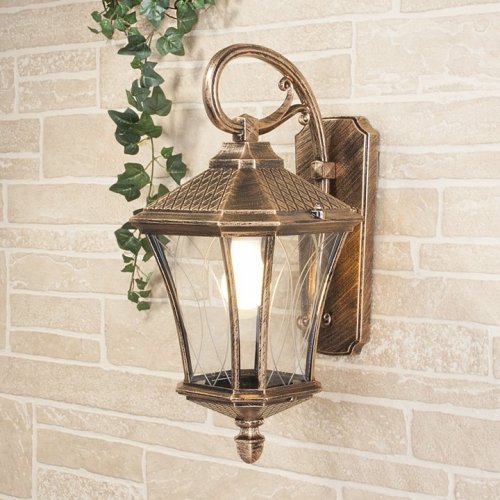 Настенный фонарь уличный Virgo черное золото GLXT-1450D черное золото Настенный фонарь уличный Virgo черное золото GLXT-1450D черное золото