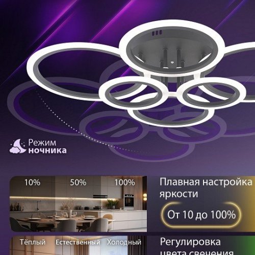 Потолочная люстра Natali Kovaltseva Home LED LAMPS 81440 Потолочная люстра Natali Kovaltseva Home LED LAMPS 81440