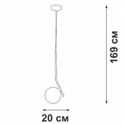 Подвесной светильник Vitaluce V25690 V25690-1/1S