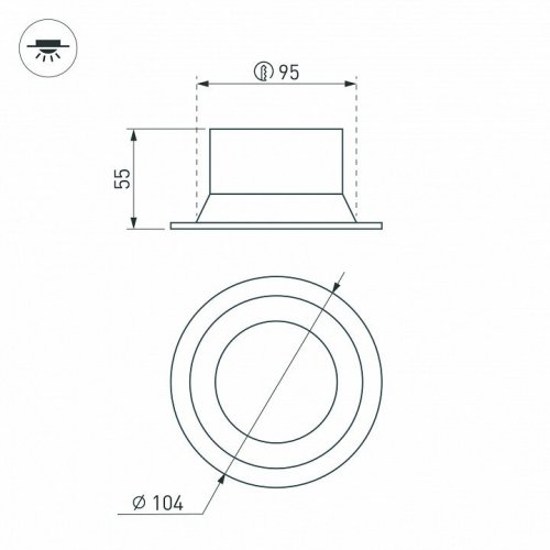 Точечный светильник Arlight BREEZE 035612(1) Точечный светильник Arlight BREEZE 035612(1)