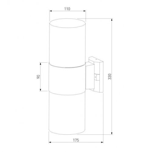 Уличный настенный светильник Elektrostandard Roil 35125/D a055636