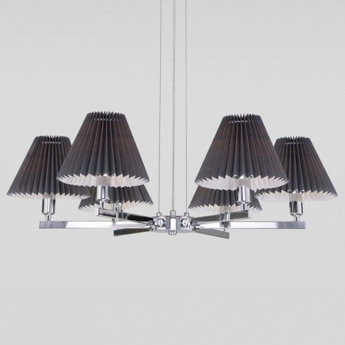 Подвесная люстра Eurosvet Peony 60136/6 хром/графит Подвесная люстра Eurosvet Peony 60136/6 хром/графит