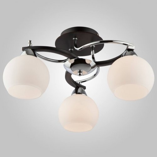 Потолочная люстра Eurosvet 9654/3 хром/венге Потолочная люстра Eurosvet 9654/3 хром/венге