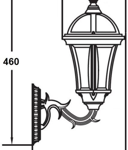 Настенный фонарь Oasis Light уличный ROMA S 95201S 15L Gb