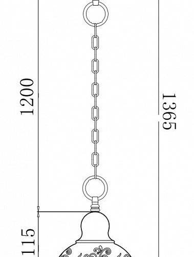 Подвесной светильник Freya Benoit FR2566-PL-01-WG