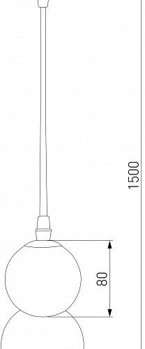 Подвесная люстра Eurosvet Polar 50250/1 LED серый