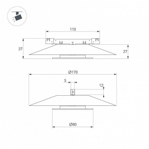 Накладной светильник Arlight MICROCOSM 051782 Накладной светильник Arlight MICROCOSM 051782