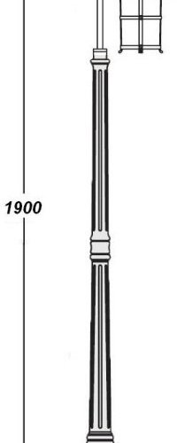 Наземный фонарь CAIOR 1 81508/18 Bl