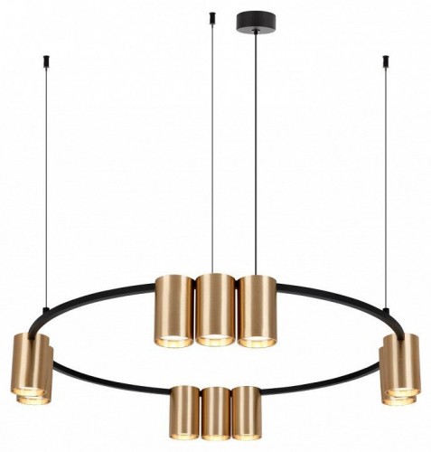 Подвесная люстра Denkirs Orbit DK4065-BK+SG