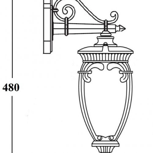 Настенный фонарь уличный Oasis Light VERONA 86202/02 Gb