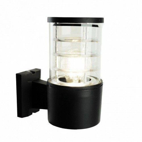 Светильник садово-парковый Feron.ONE DH0801-P, на стену вверх, E27 230V, черный пластик