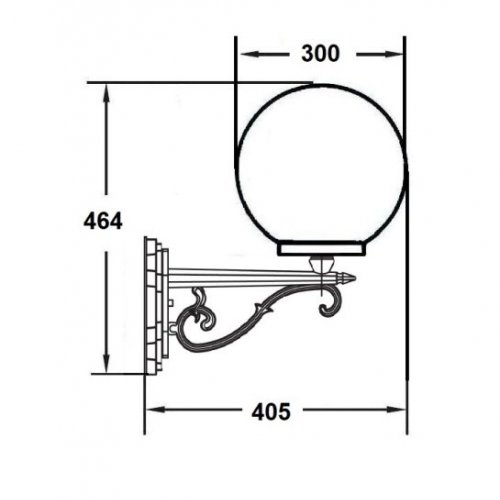 Настенный фонарь уличный GLOBO L 88201L 02C Bl