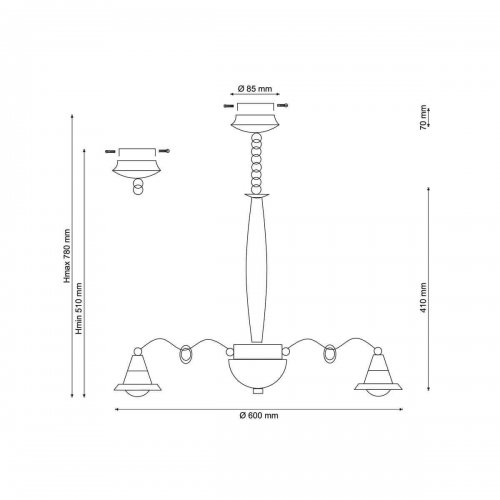 Подвесная люстра Lucia Tucci Natura 154.6 Подвесная люстра Lucia Tucci Natura 154.6