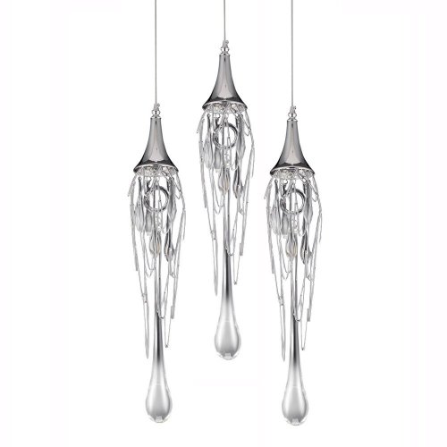 Подвесной светильник DeLight Collection Goddess Tears P68009L-3/R chrome Подвесной светильник DeLight Collection Goddess Tears P68009L-3/R chrome