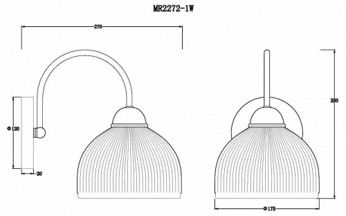 Бра MyFar Flora MR2272-1W