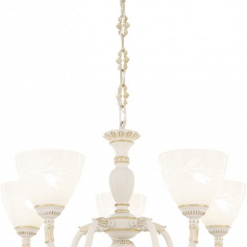 Подвесная люстра AM343837 347837/5 WT+G Подвесная люстра AM343837 347837/5 WT+G